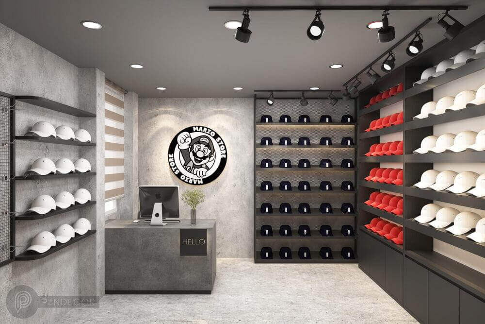 thiết kế cửa hàng phụ kiện - Pendecor