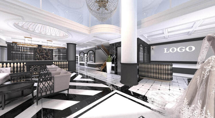 thiết kế tiệm áo cưới đẹp Pendecor