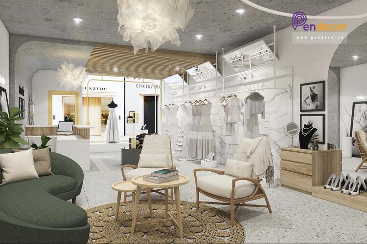 thiết kế tiệm áo cưới Pendecor