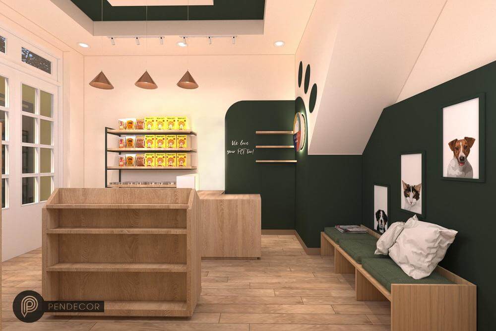 thiết kế shop thú cưng Pendecor