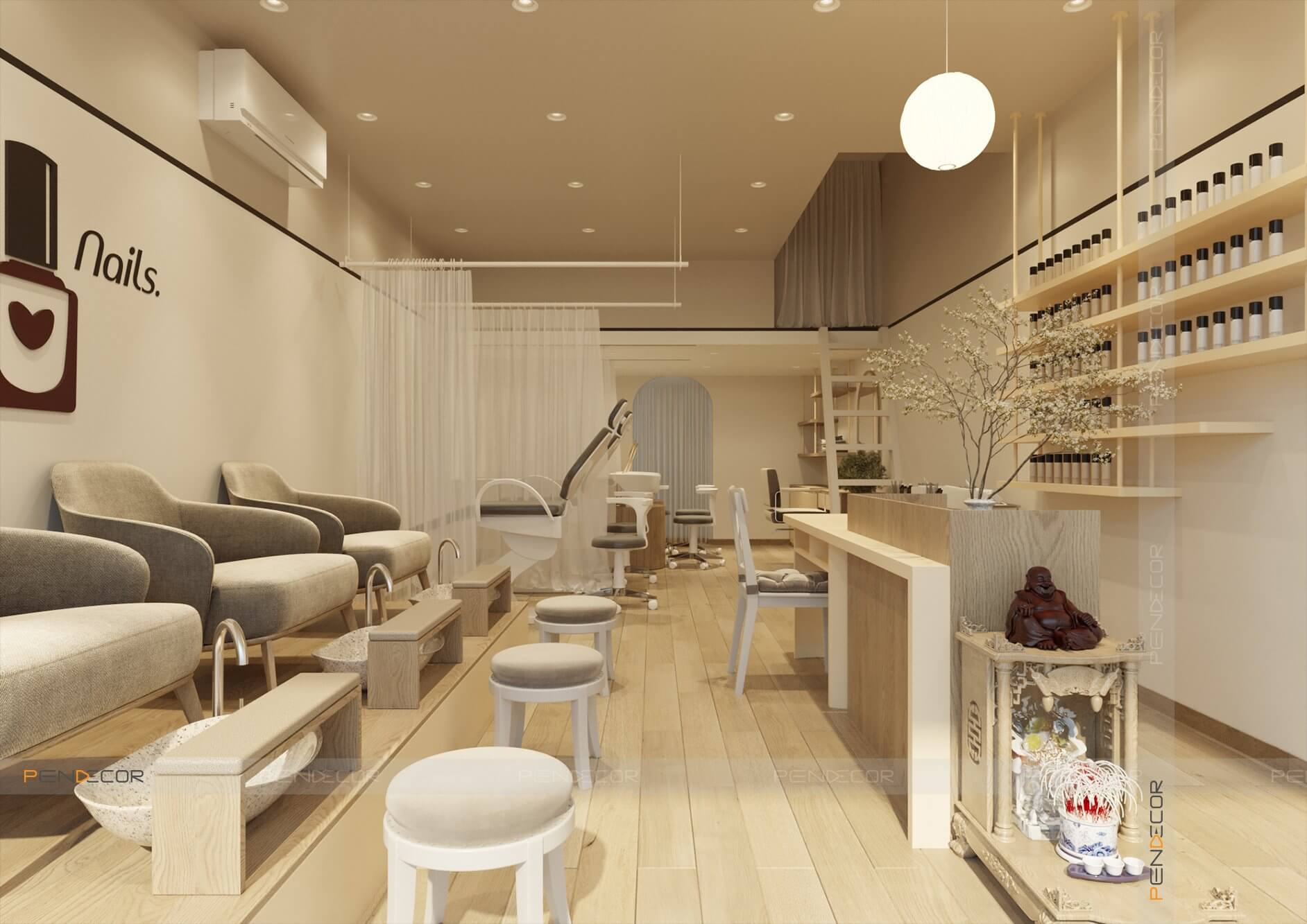 Thiết Kế Tiệm Nail Munyie