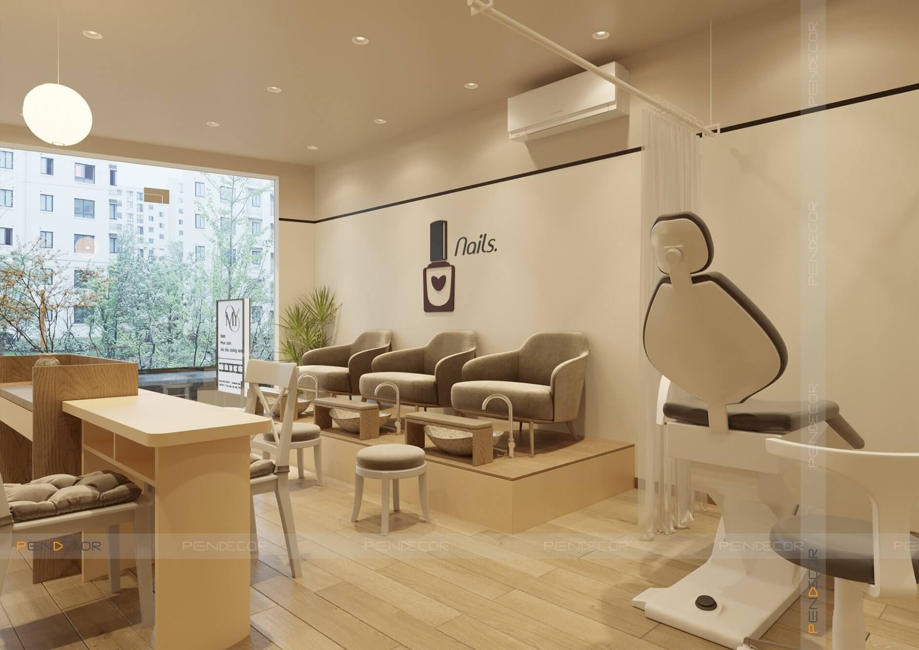 Thiết Kế Tiệm Nail Munyie