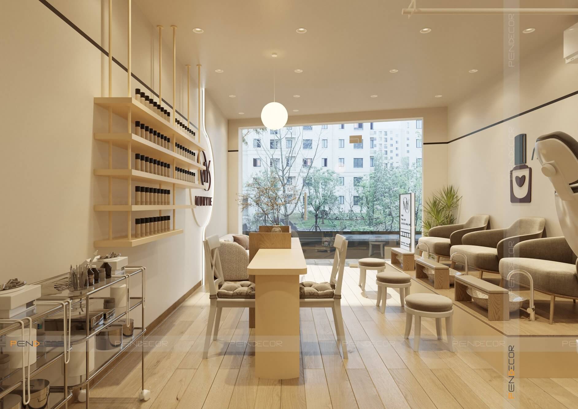 Thiết Kế Tiệm Nail Munyie