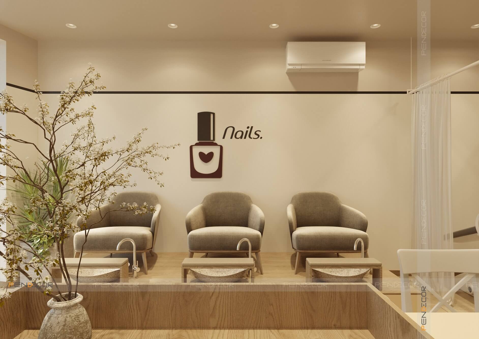 Thiết Kế Tiệm Nail Munyie