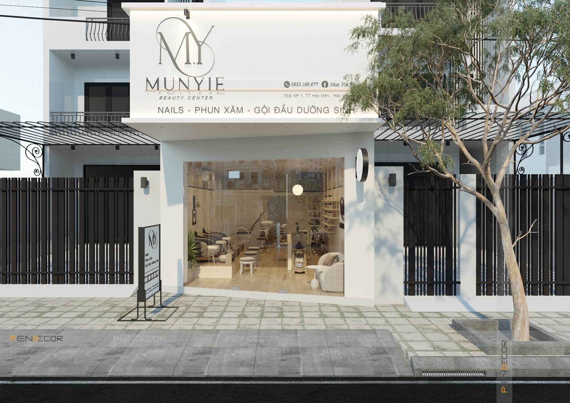 Thiết Kế Tiệm Nail Munyie