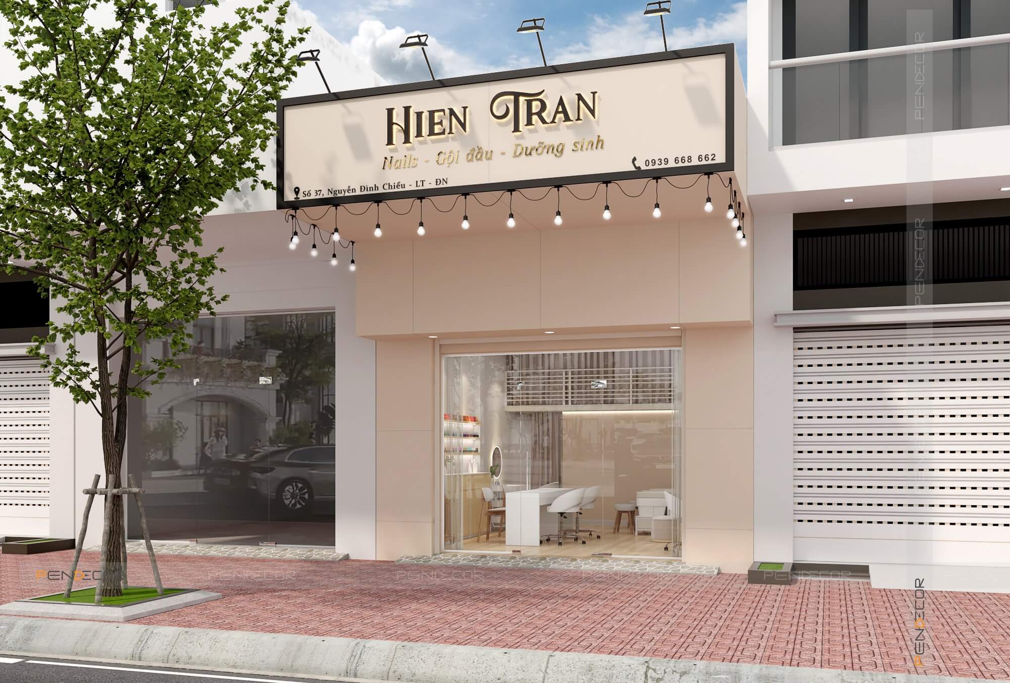 Thiết Kế Tiệm Nail Hien Tran