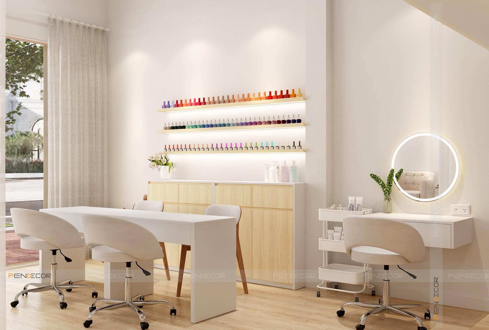 Thiết Kế Tiệm Nail Hien Tran