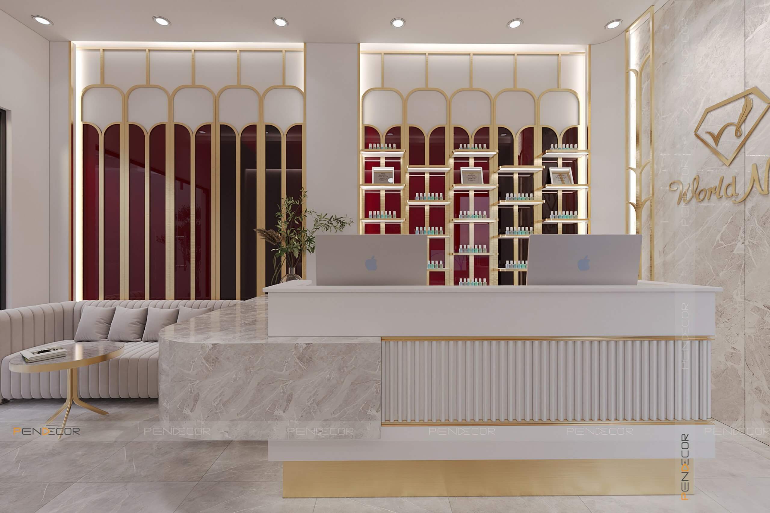 Thiết Kế Tiệm Nail World Nail School