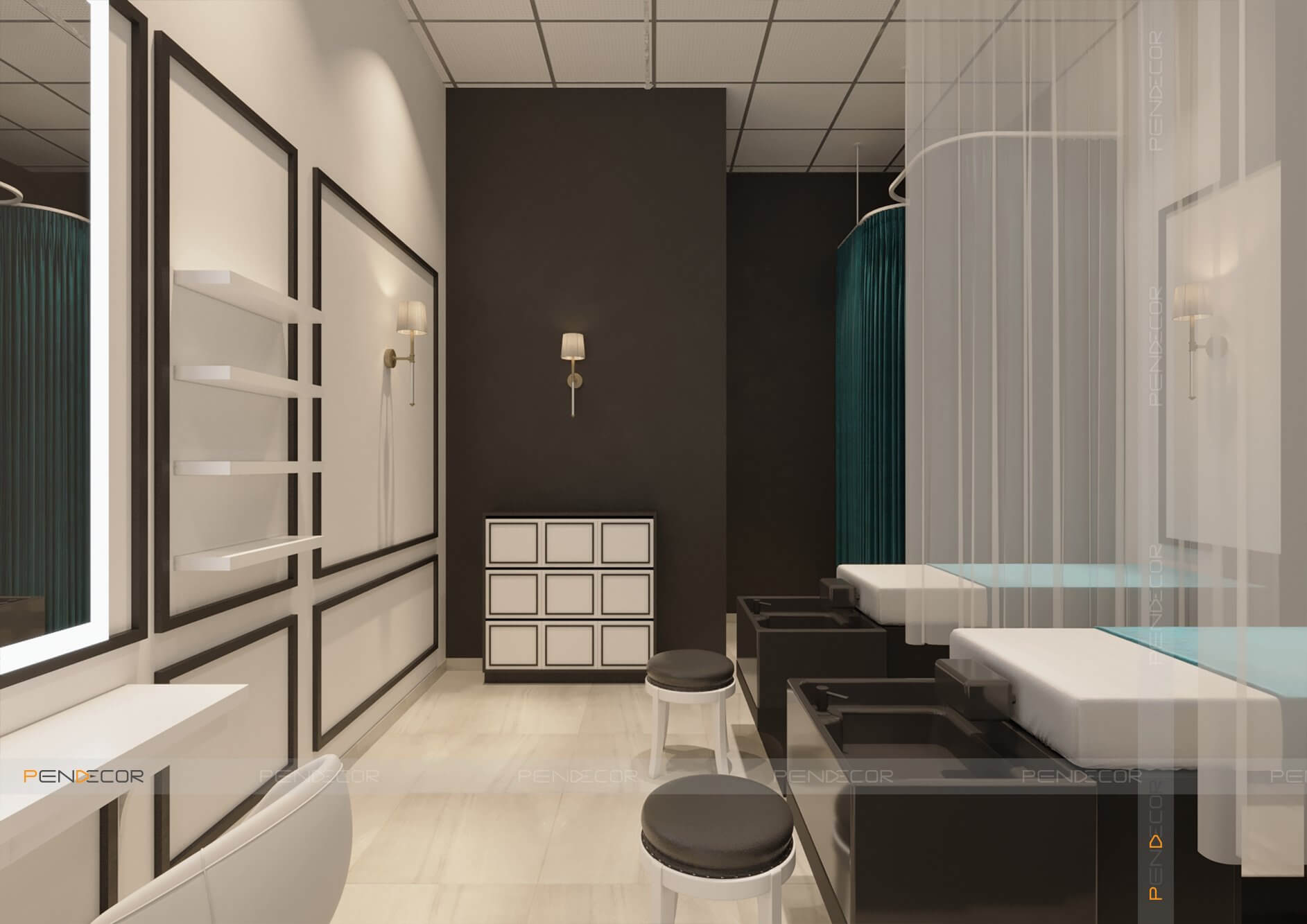 Thiết Kế Tiệm Nail Mây Beauty House