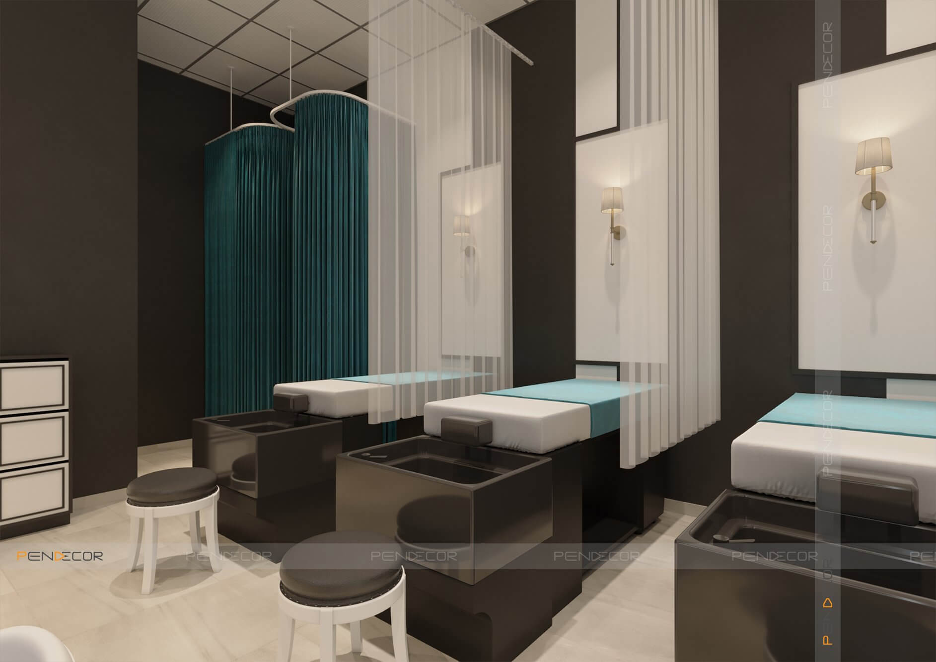 Thiết Kế Tiệm Nail Mây Beauty House