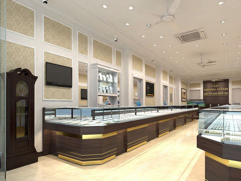 nội thất tiệm vàng