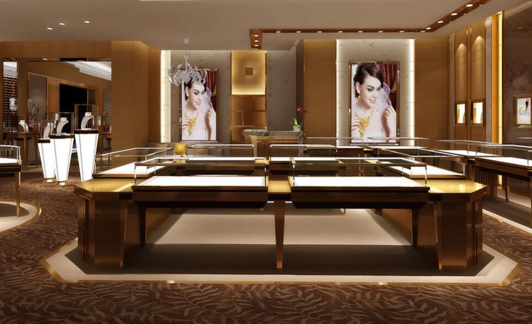 thiết kế nội thất tiệm vàng