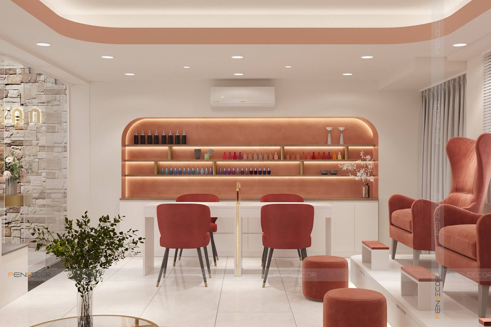 Thiết Kế Tiệm Nail Colyan