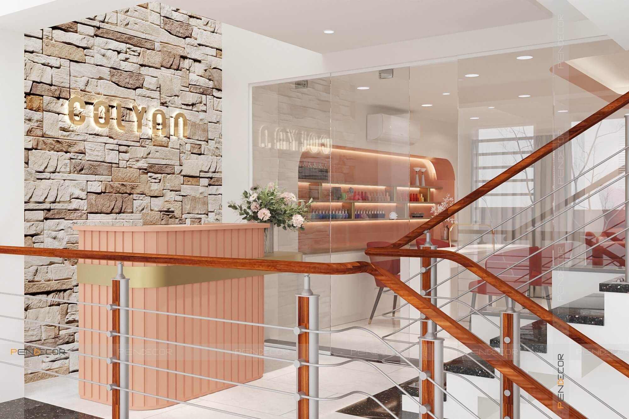 Thiết Kế Tiệm Nail Colyan