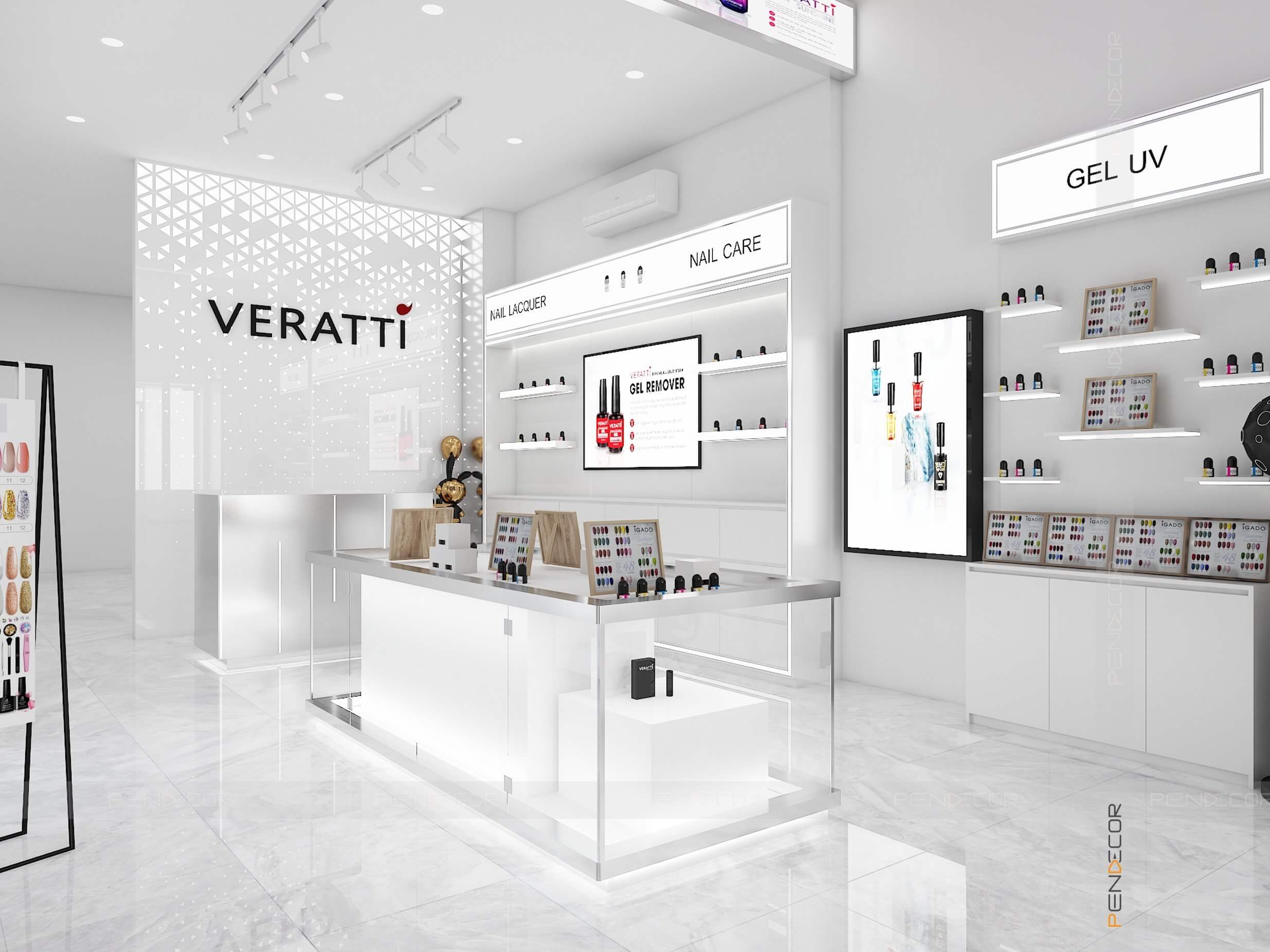 Thiết Kế Tiệm Nail Veratti