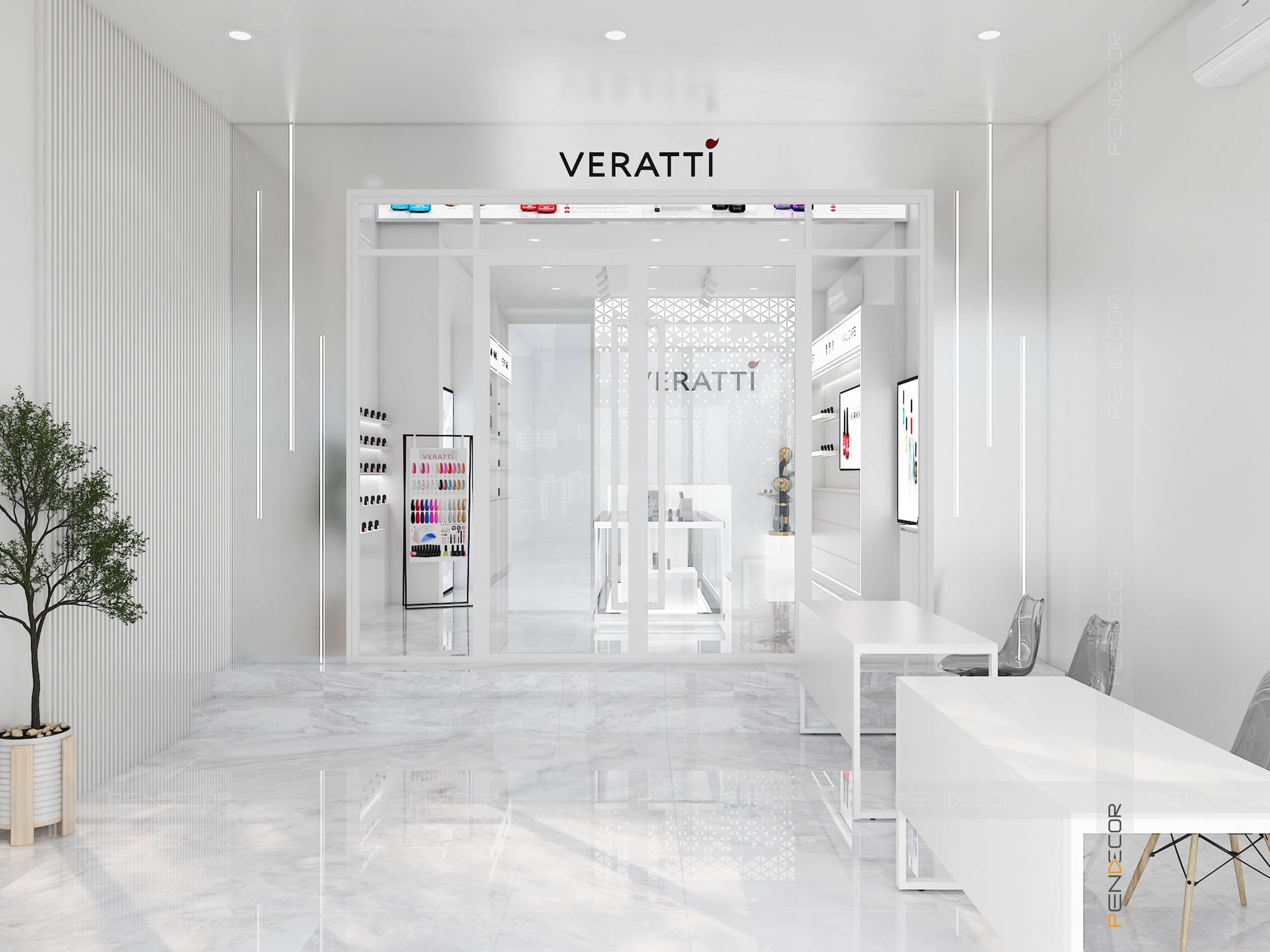 Thiết Kế Tiệm Nail Veratti