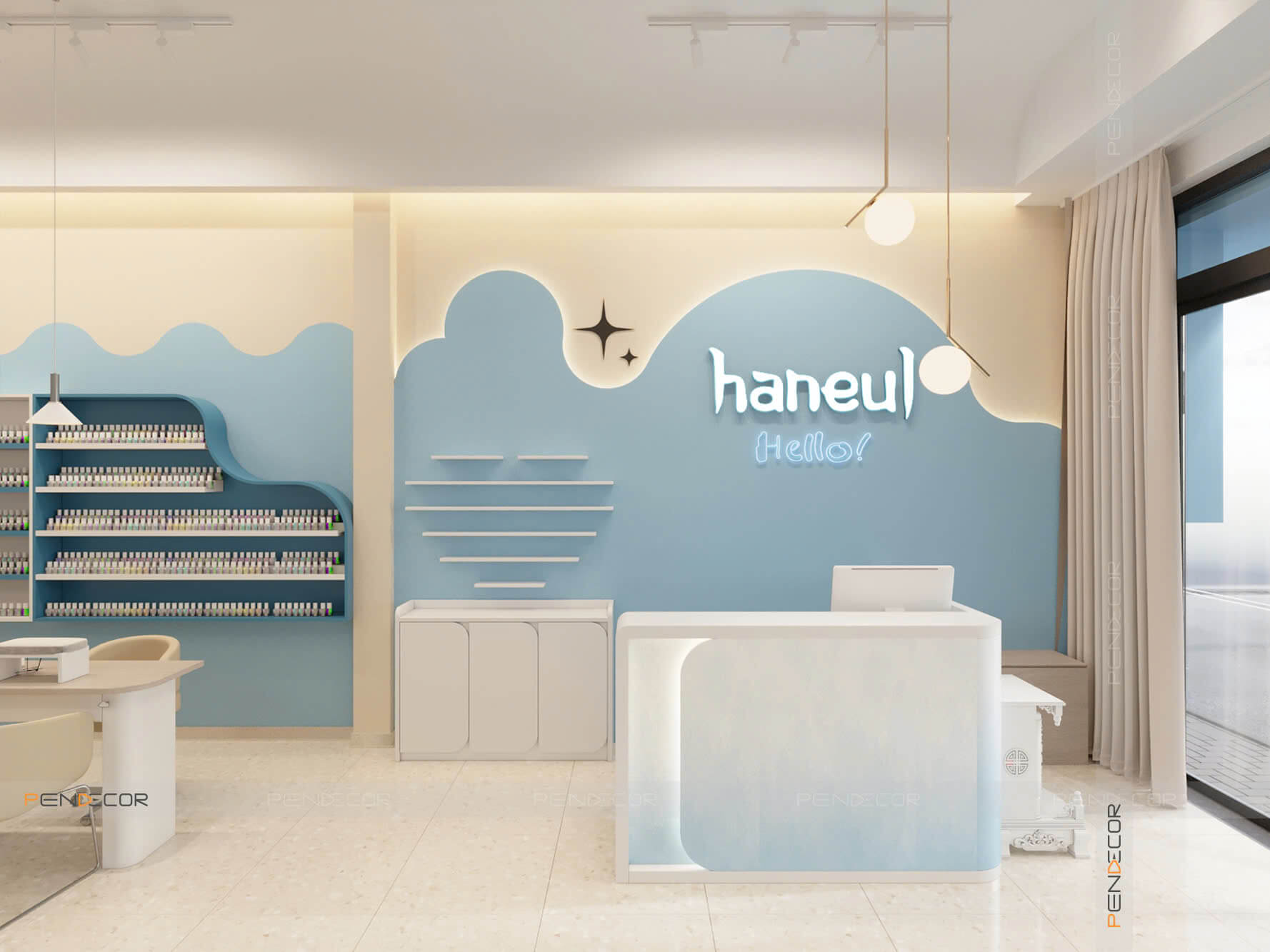 Thiết Kế Tiệm Nail Haneul