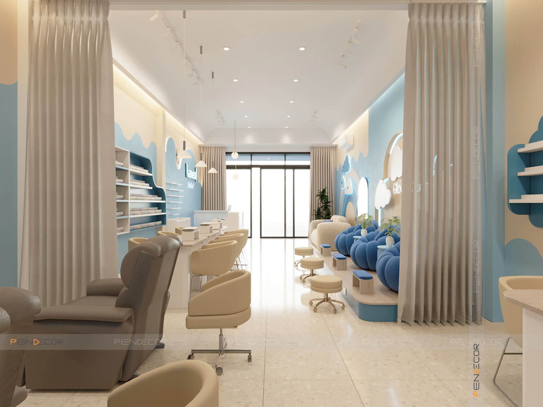 Thiết Kế Tiệm Nail Haneul