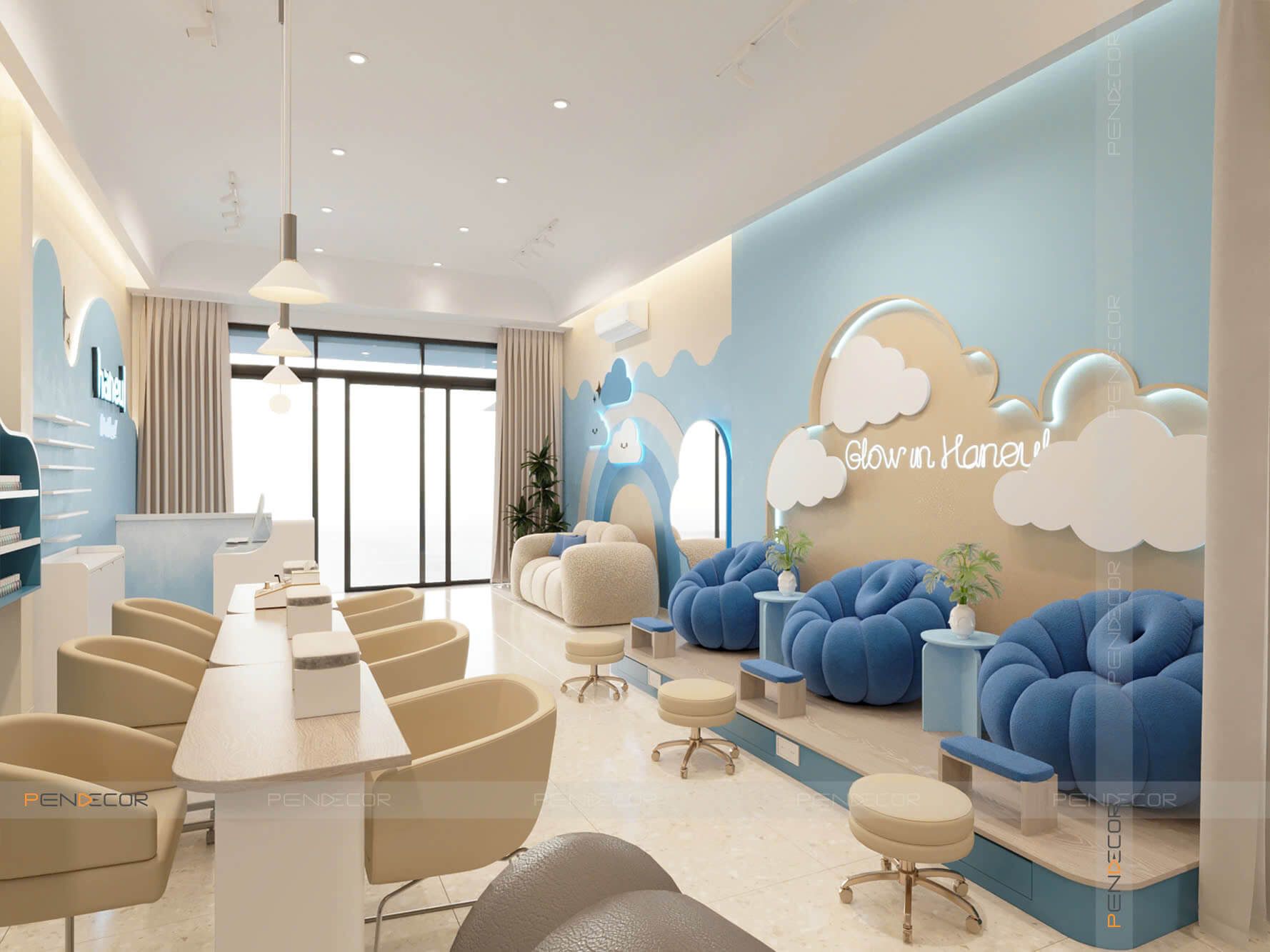 Thiết Kế Tiệm Nail Haneul