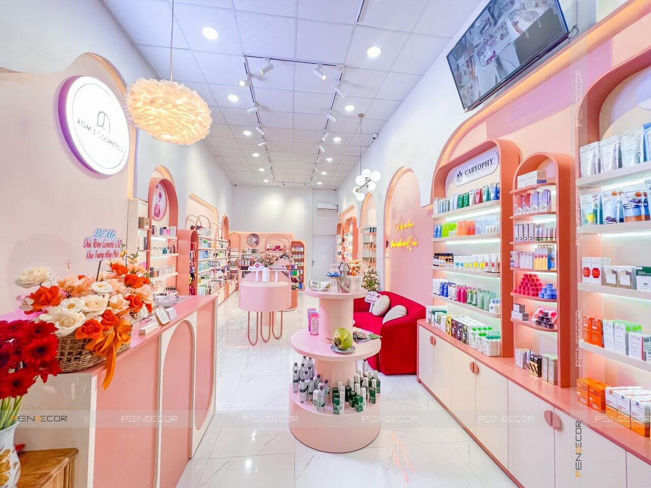 báo giá thi công shop thời trang Pendecor