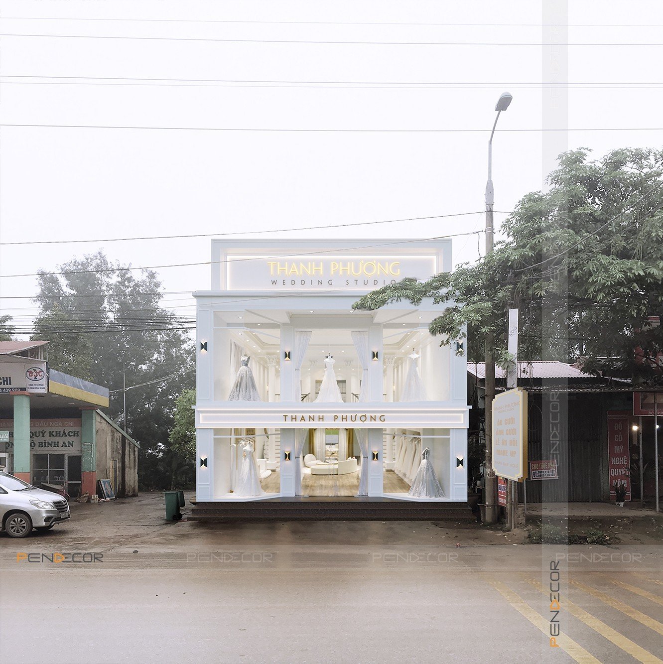 thi công shop thời trang Pendecor