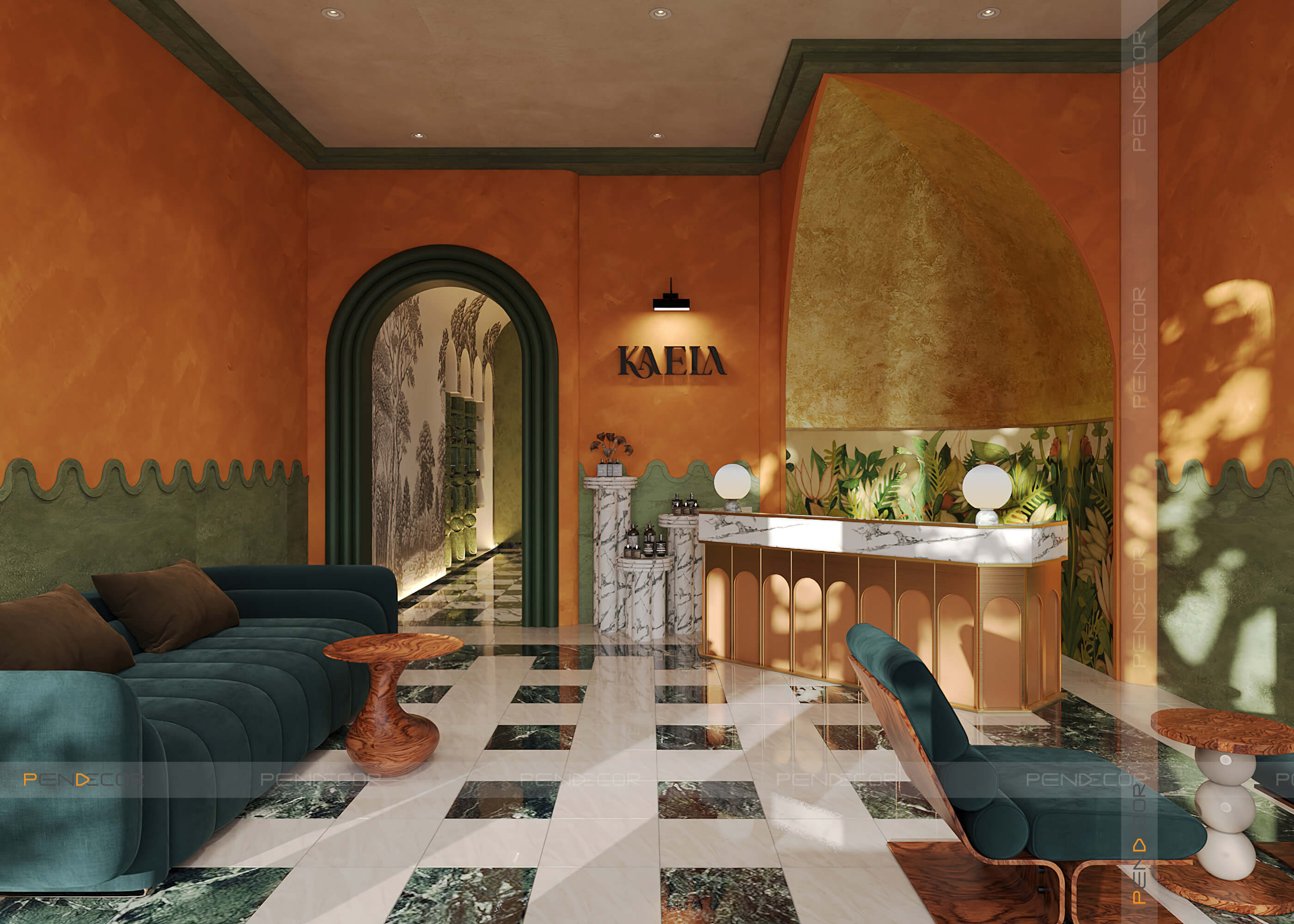 thiet ke spa Pendecor