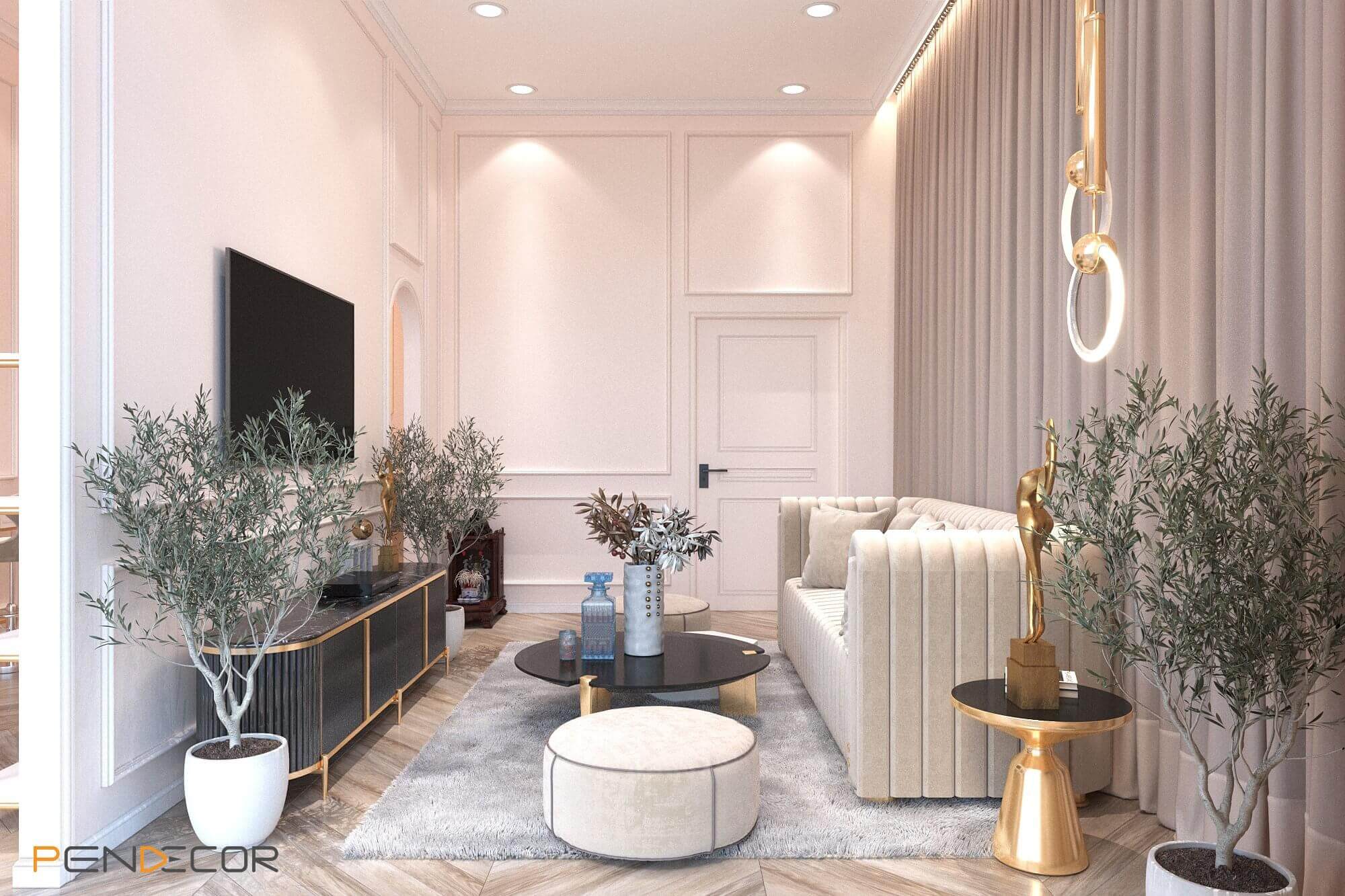 thiết kế phòng spa Pendecor