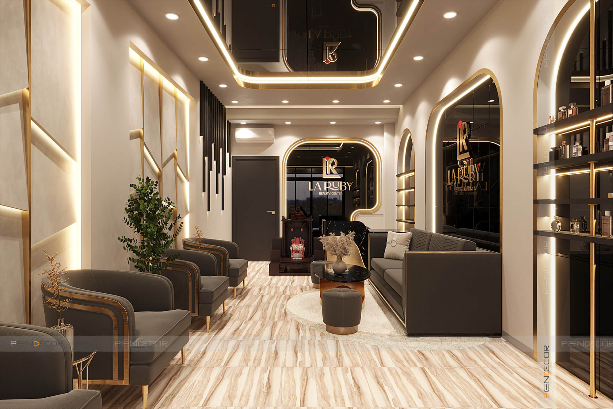 decor phòng spa Pendecor