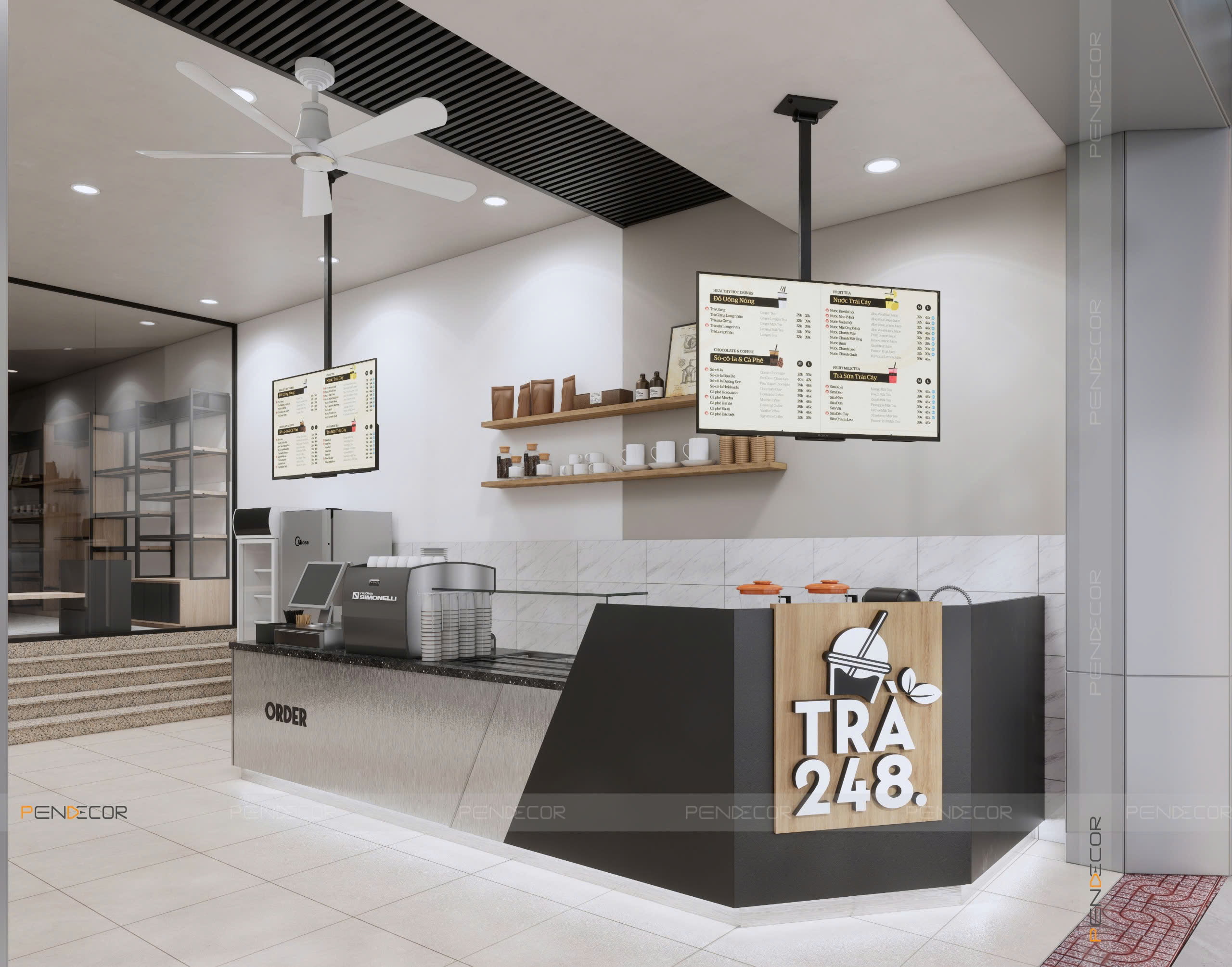 thi cong shop Pendecor